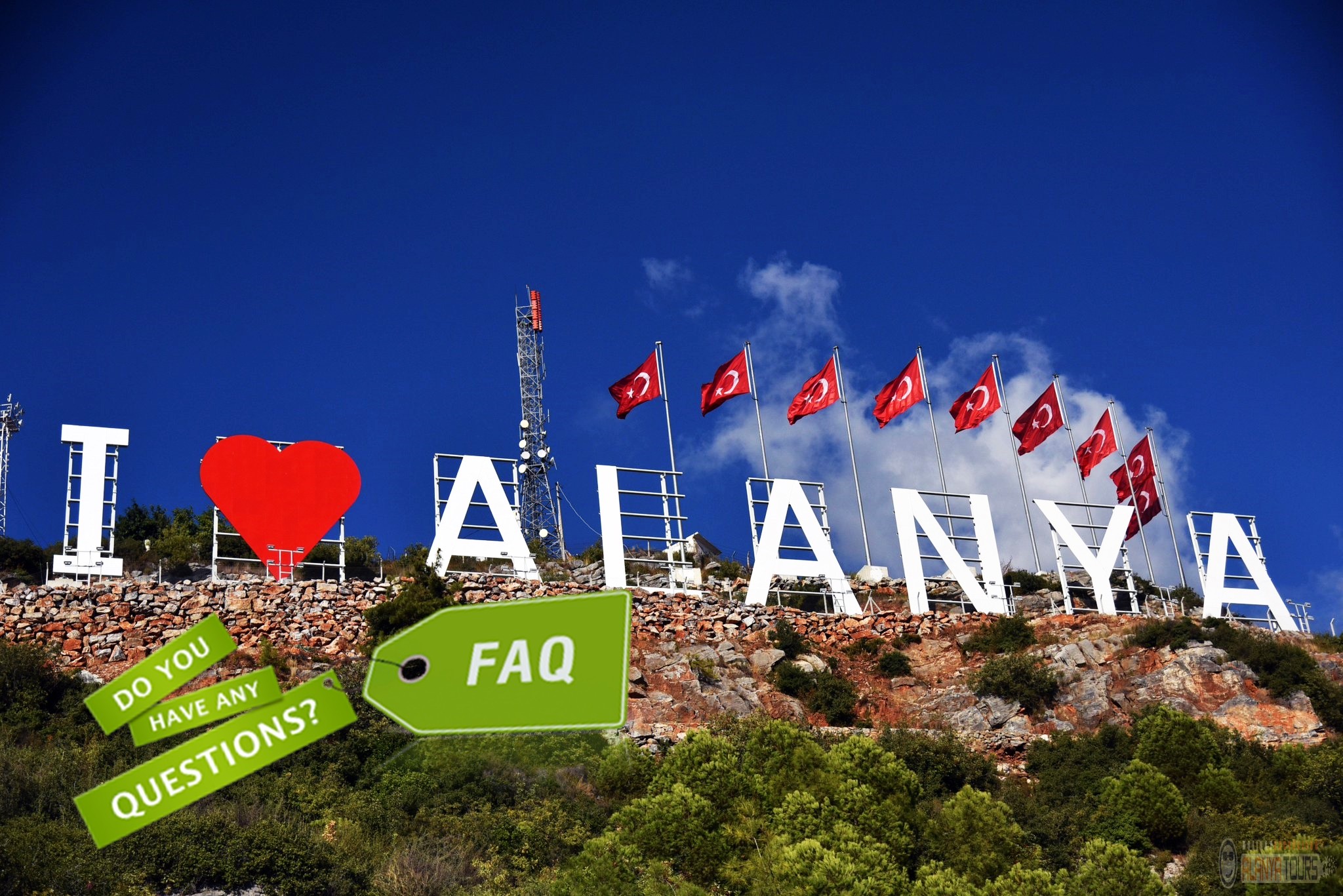Frequently asked questions while on holiday in Alanya!